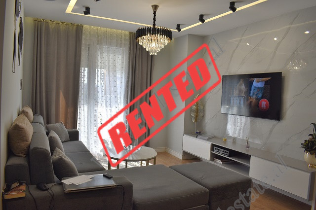 Two bedroom modern apartment in Benjamin Kruta Street, ish Fusha Aviacionit area in Tirana.
It is p